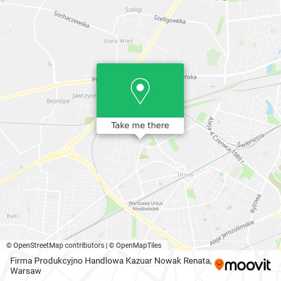 Firma Produkcyjno Handlowa Kazuar Nowak Renata map