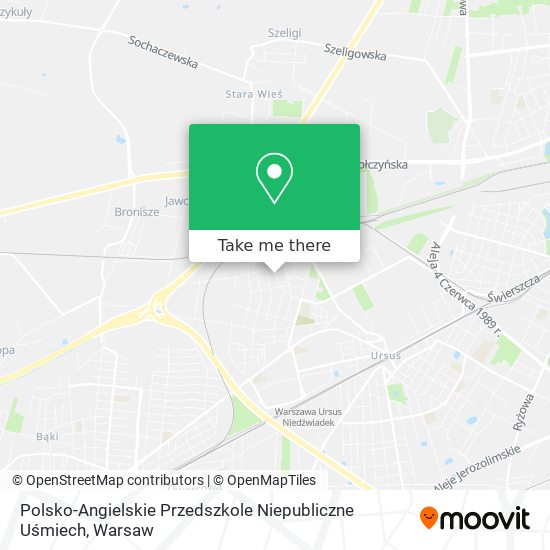 Polsko-Angielskie Przedszkole Niepubliczne Uśmiech map