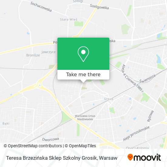 Teresa Brzezińska Sklep Szkolny Grosik map