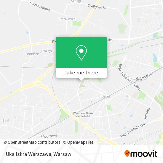 Uks Iskra Warszawa map