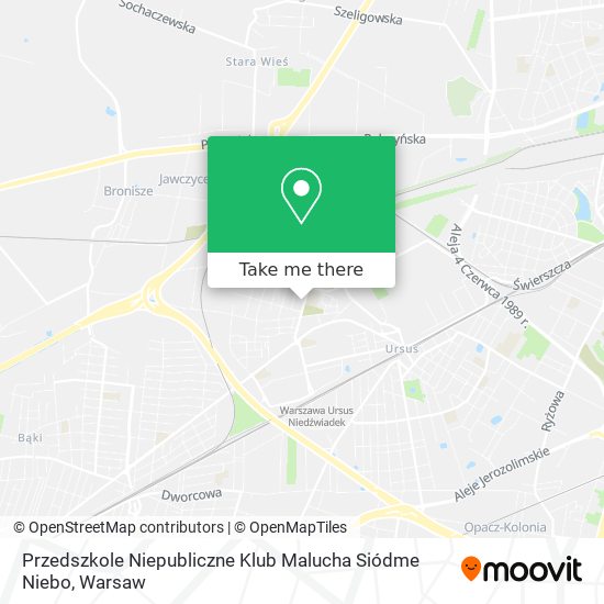 Przedszkole Niepubliczne Klub Malucha Siódme Niebo map