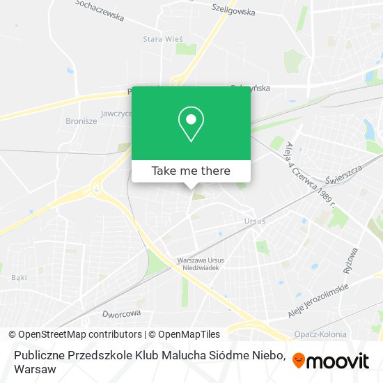 Publiczne Przedszkole Klub Malucha Siódme Niebo map