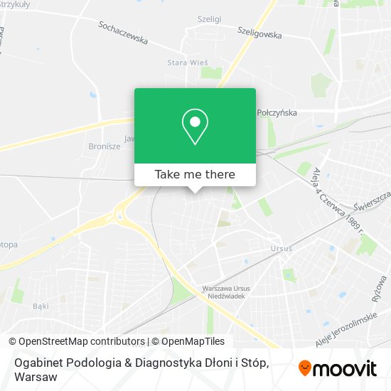 Ogabinet Podologia & Diagnostyka Dłoni i Stóp map