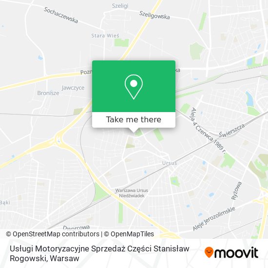 Usługi Motoryzacyjne Sprzedaż Części Stanisław Rogowski map