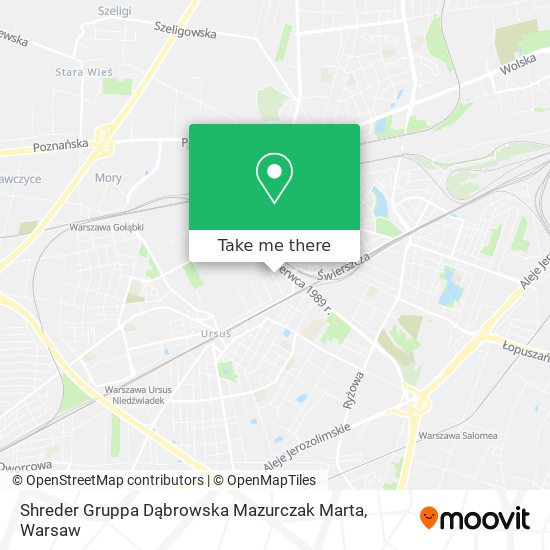 Shreder Gruppa Dąbrowska Mazurczak Marta map