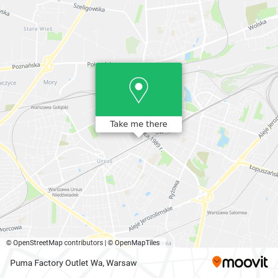 Puma Factory Outlet Wa map