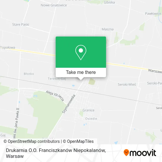 Drukarnia O.O. Franciszkanów Niepokalanów map