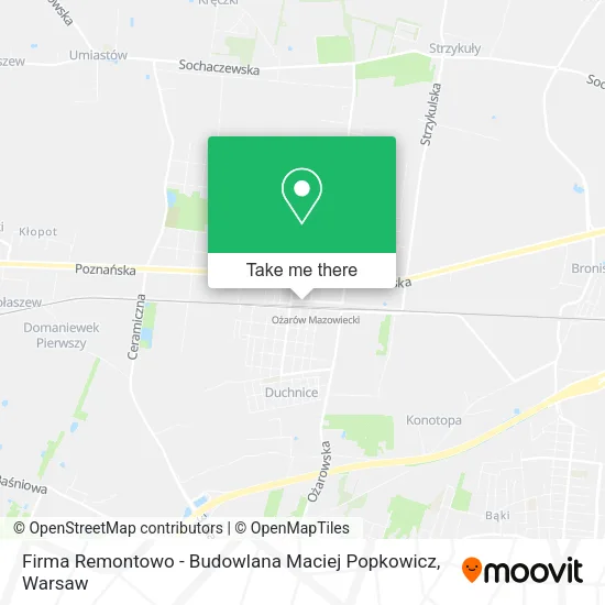 Карта Firma Remontowo - Budowlana Maciej Popkowicz