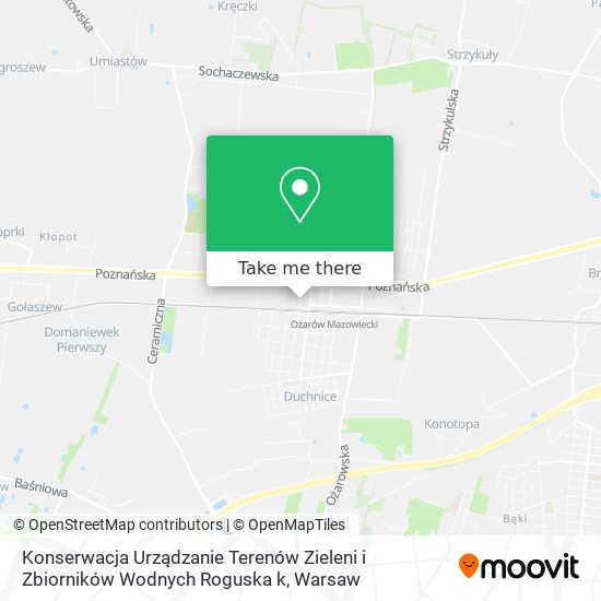 Konserwacja Urządzanie Terenów Zieleni i Zbiorników Wodnych Roguska k map