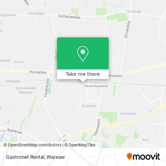 Gastronet Rental map