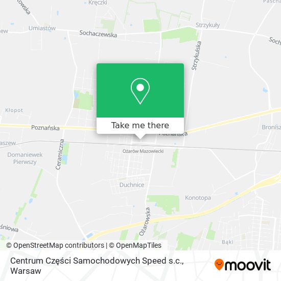 Centrum Części Samochodowych Speed s.c. map