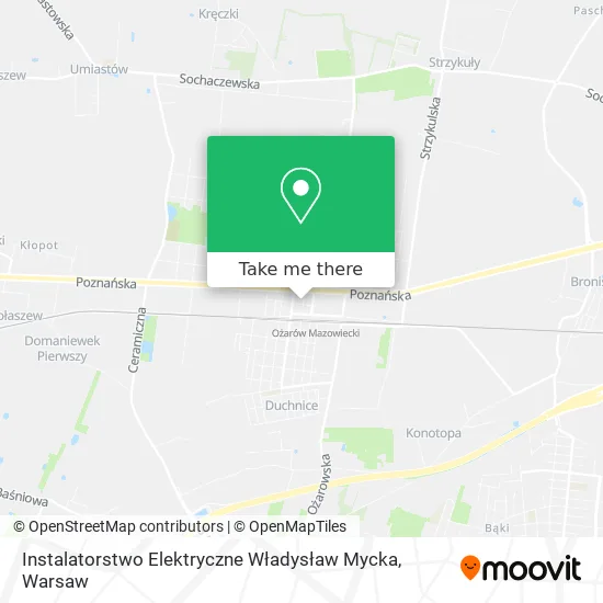 Карта Instalatorstwo Elektryczne Władysław Mycka