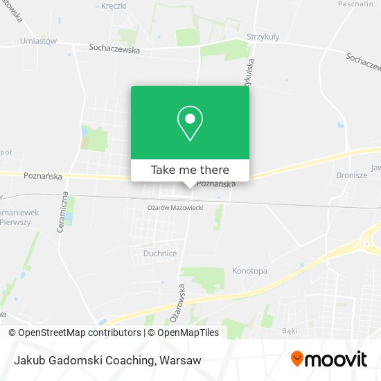 Jakub Gadomski Coaching map