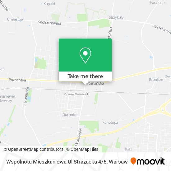 Карта Wspólnota Mieszkaniowa Ul Strazacka 4 / 6