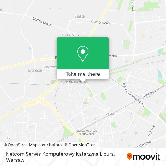 Netcom Serwis Komputerowy Katarzyna Libura map