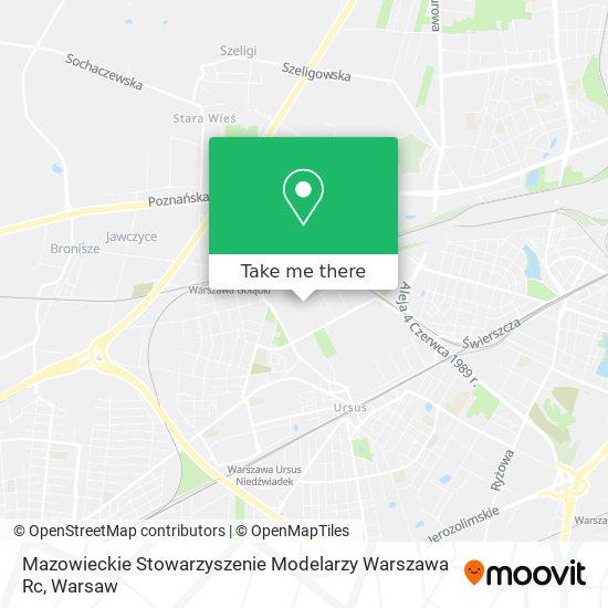 Карта Mazowieckie Stowarzyszenie Modelarzy Warszawa Rc