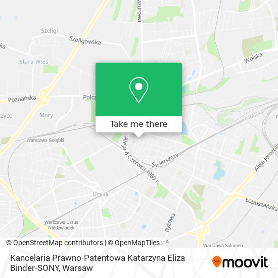 Kancelaria Prawno-Patentowa Katarzyna Eliza Binder-SONY map