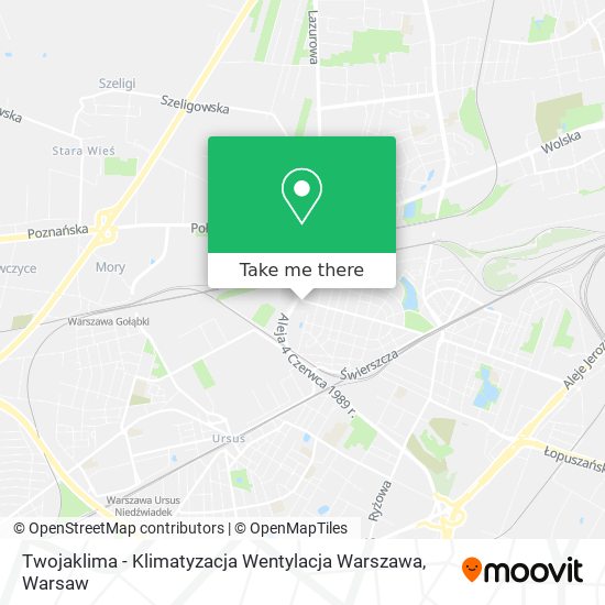 Twojaklima - Klimatyzacja Wentylacja Warszawa map