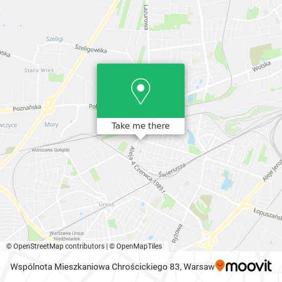 Wspólnota Mieszkaniowa Chrościckiego 83 map