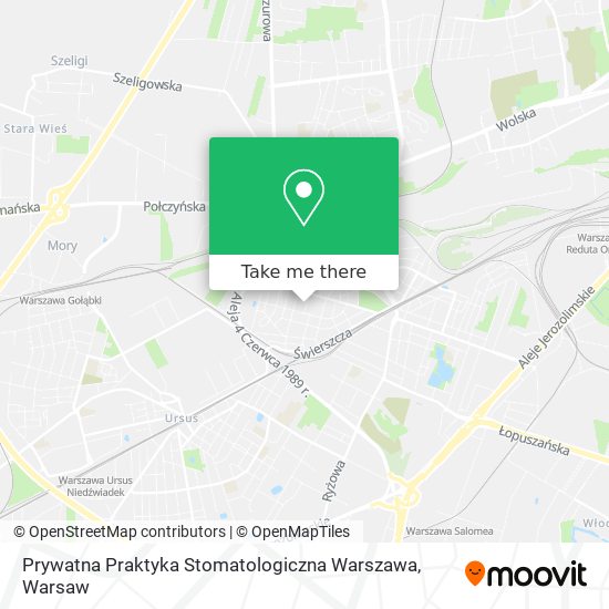 Prywatna Praktyka Stomatologiczna Warszawa map