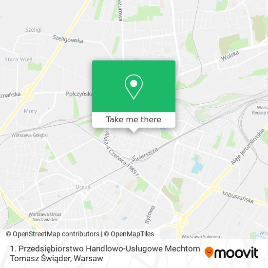 1. Przedsiębiorstwo Handlowo-Usługowe Mechtom Tomasz Świąder map