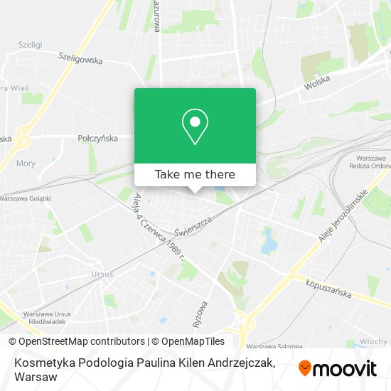 Kosmetyka Podologia Paulina Kilen Andrzejczak map