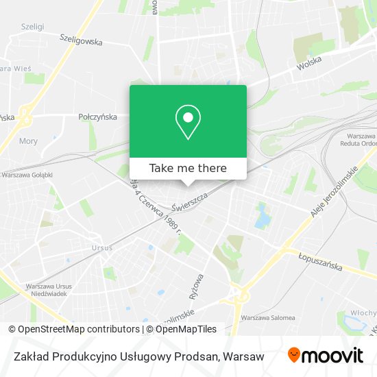 Zakład Produkcyjno Usługowy Prodsan map