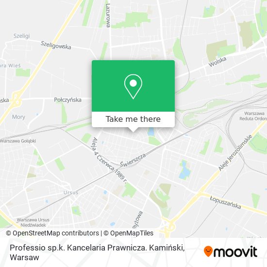 Professio sp.k. Kancelaria Prawnicza. Kamiński map