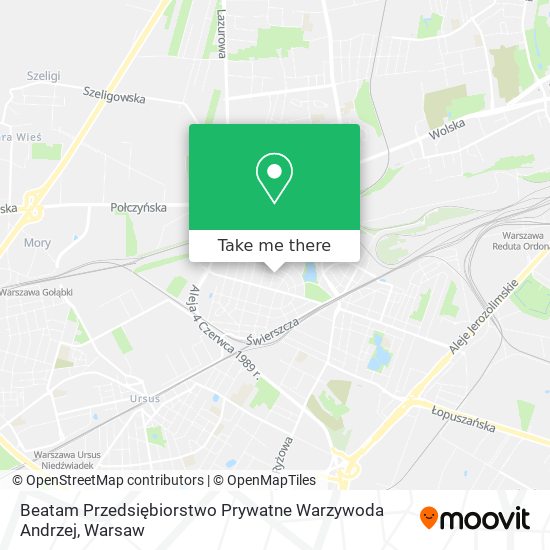 Beatam Przedsiębiorstwo Prywatne Warzywoda Andrzej map