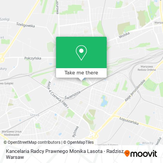 Kancelaria Radcy Prawnego Monika Lasota - Radzisz map