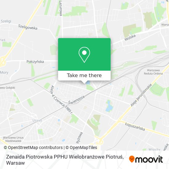 Zenaida Piotrowska PPHU Wielobranżowe Piotruś map