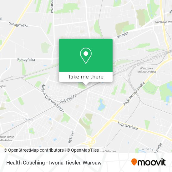 Health Coaching - Iwona Tiesler map