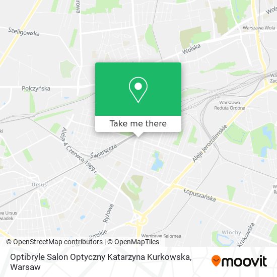 Карта Optibryle Salon Optyczny Katarzyna Kurkowska