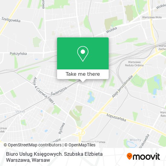 Biuro Usług Księgowych. Szubska Elżbieta Warszawa map