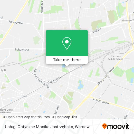 Usługi Optyczne Monika Jastrzębska map