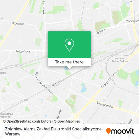 Zbigniew Alama Zakład Elektroniki Specjalistycznej map