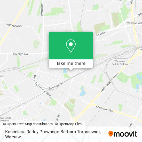 Kancelaria Radcy Prawnego Barbara Torosiewicz map