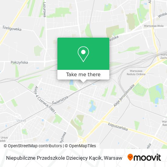 Niepubilczne Przedszkole Dziecięcy Kącik map