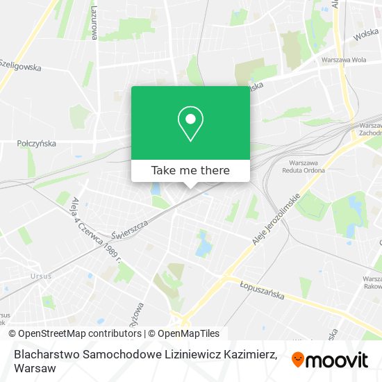 Blacharstwo Samochodowe Liziniewicz Kazimierz map