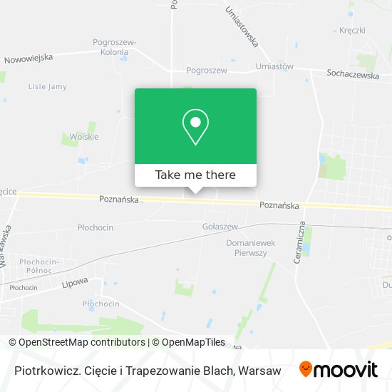 Piotrkowicz. Cięcie i Trapezowanie Blach map