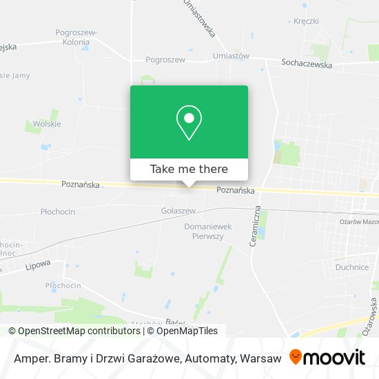 Amper. Bramy i Drzwi Garażowe, Automaty map