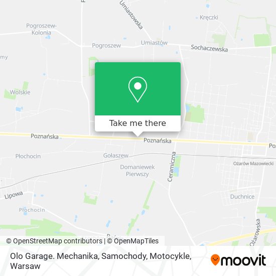 Карта Olo Garage. Mechanika, Samochody, Motocykle