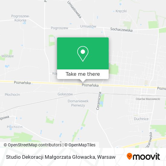 Studio Dekoracji Małgorzata Głowacka map