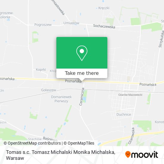 Tomas s.c. Tomasz Michalski Monika Michalska map