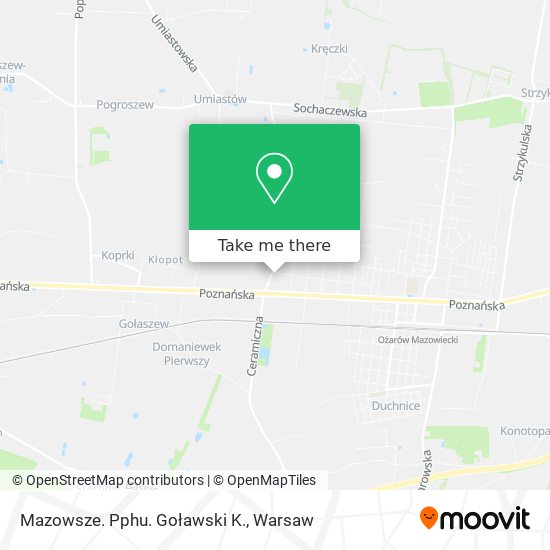 Mazowsze. Pphu. Goławski K. map