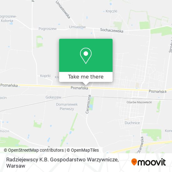 Radziejewscy K.B. Gospodarstwo Warzywnicze map