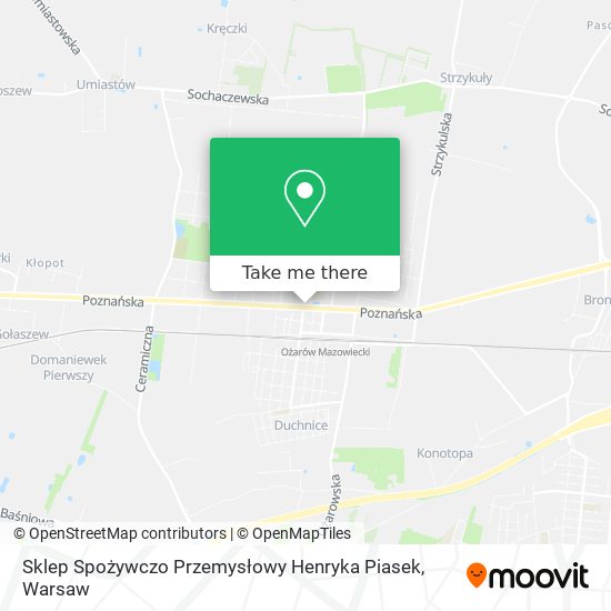 Sklep Spożywczo Przemysłowy Henryka Piasek map