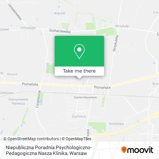 Niepubliczna Poradnia Psychologiczno-Pedagogiczna Nasza Klinika map