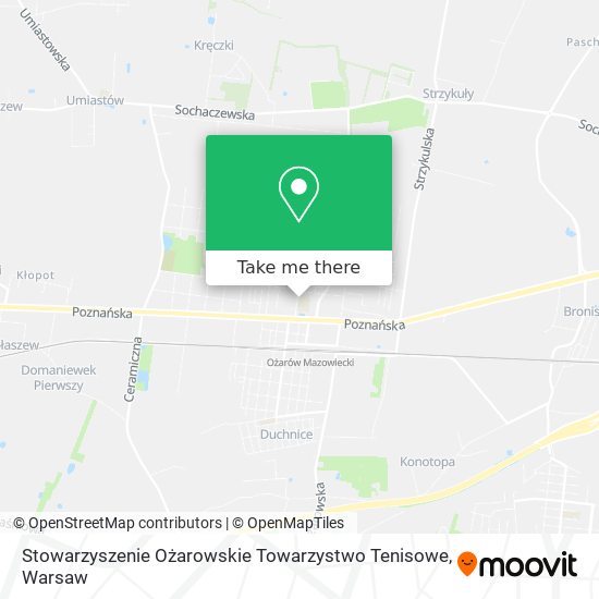 Stowarzyszenie Ożarowskie Towarzystwo Tenisowe map