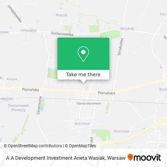 A A Development Investment Aneta Wasiak map